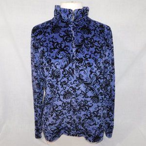 Northern Reflection Womens L Purple Black Velour